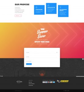 landing page